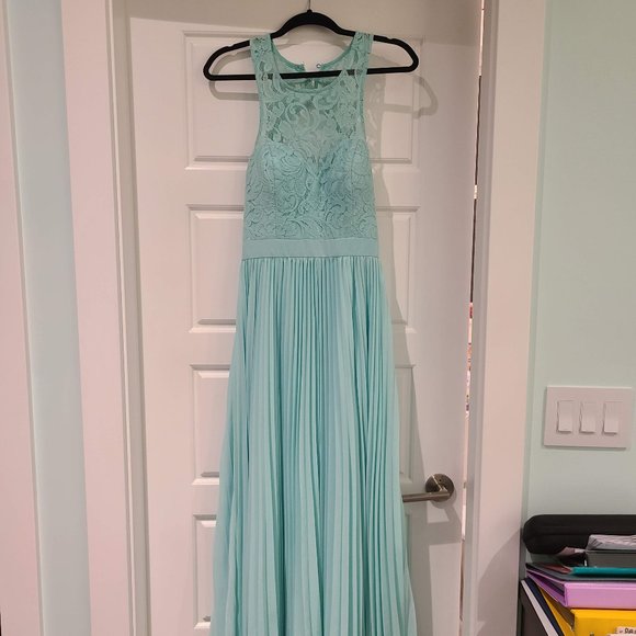 Mint Floor Length Gown - Picture 1 of 10